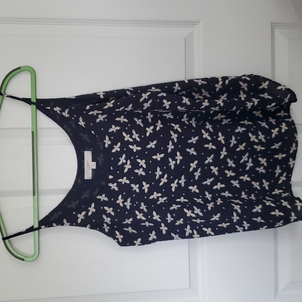 Ann Taylor LOFT Women's Bee Scoop Neck Cami Tank Top ~ Size XL~ Like New